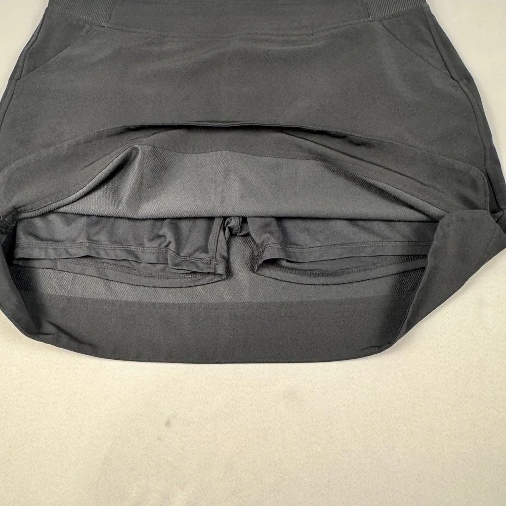 32 Degrees Cool Womens Black Active Skort Size L Pockets Built-in Shorts T218960